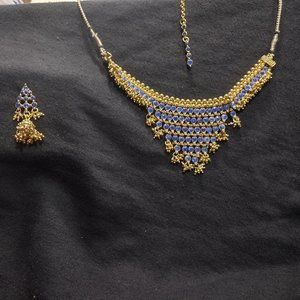 Indian necklace and earring set